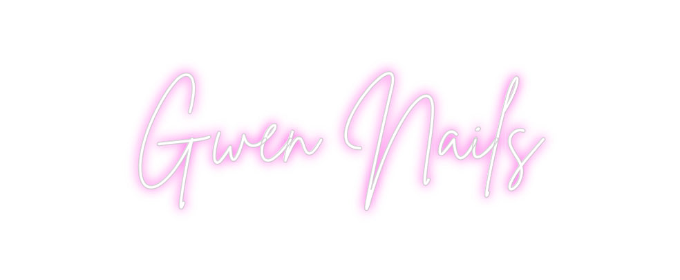 Custom Neon Sign Online Editor Gwen Nails