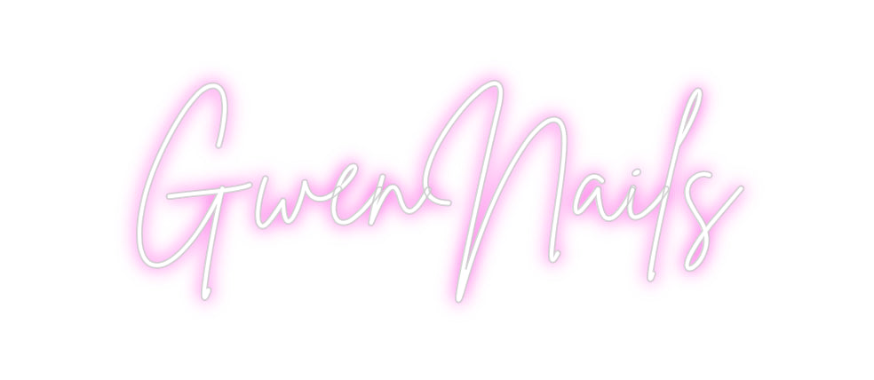 Custom Neon Sign Online Editor GwenNails