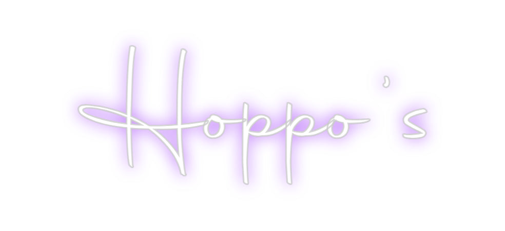 Custom Neon Sign Online Editor Hoppo's