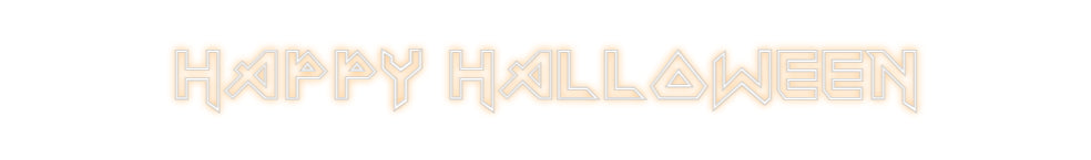 Custom Neon Sign Online Editor Happy Halloween