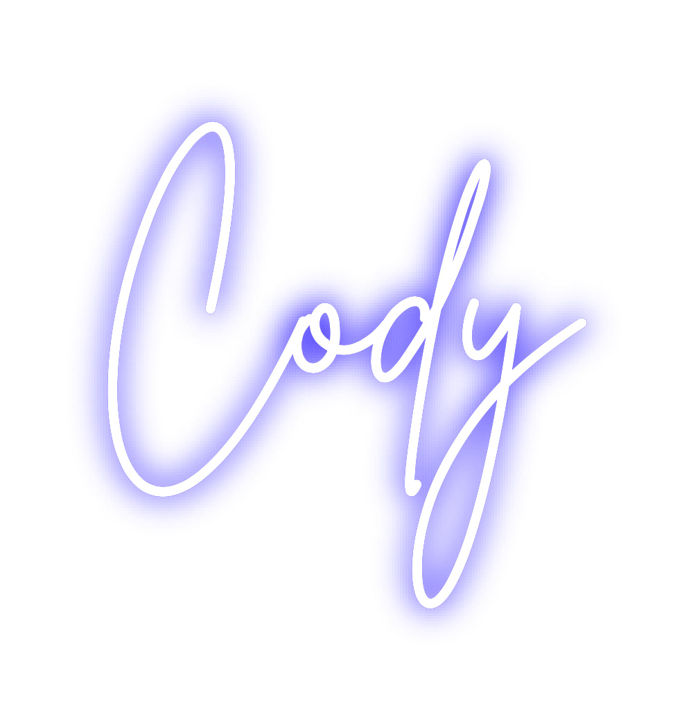 Custom Neon Sign Online Editor Cody