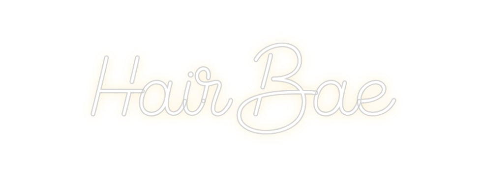 Custom Neon Sign Online Editor Hair Bae