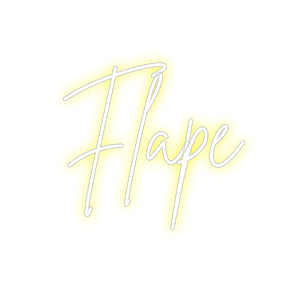 Custom Neon Sign Online Editor Flape