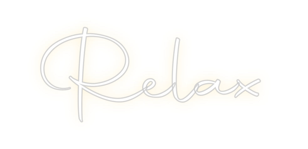 Custom Neon Sign Online Editor Relax