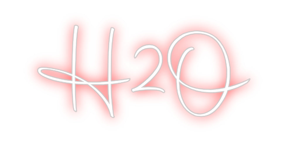 Custom Neon Sign Online Editor H2O