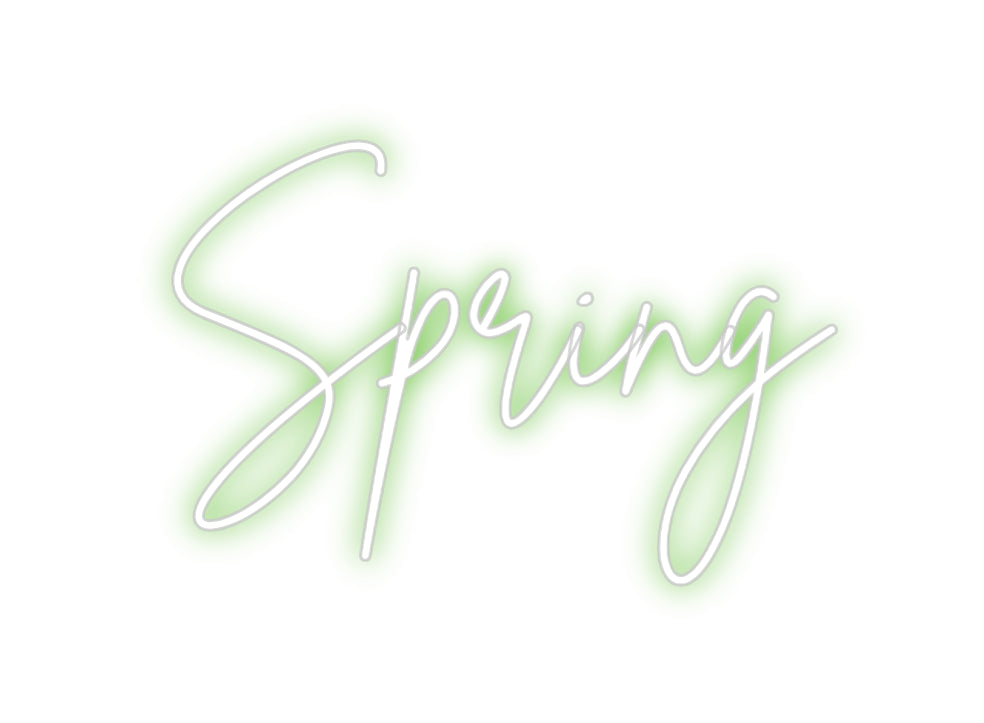 Custom Neon Sign Online Editor Spring