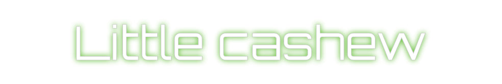 Custom Neon Sign Online Editor Little cashew