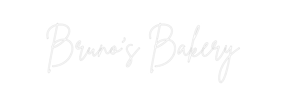 Custom Neon Sign Online Editor Bruno’s Bakery