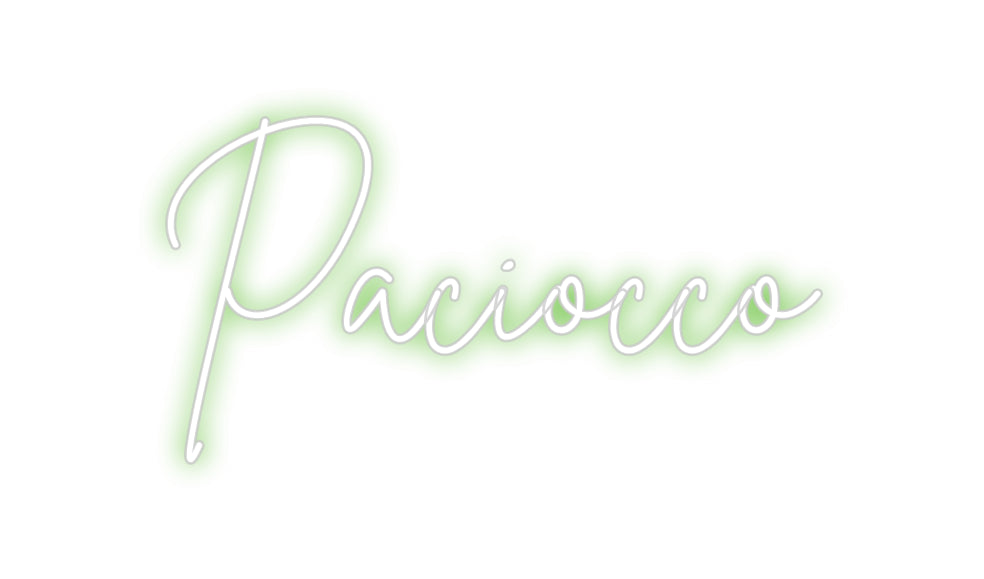 Custom Neon Sign Online Editor Paciocco