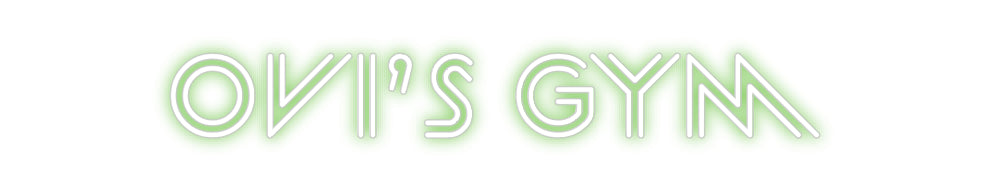 Custom Neon Sign Online Editor Ovi’s gym