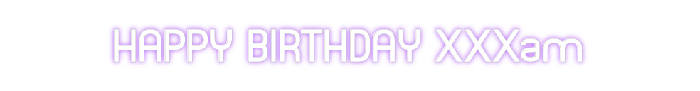 Custom Neon Sign Online Editor HAPPY BIRTHDA...