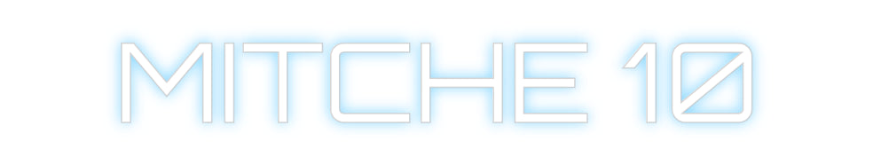 Custom Neon Sign Online Editor MITCHE 10