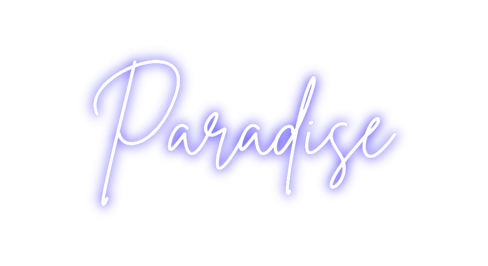 Custom Neon Sign Online Editor Paradise
