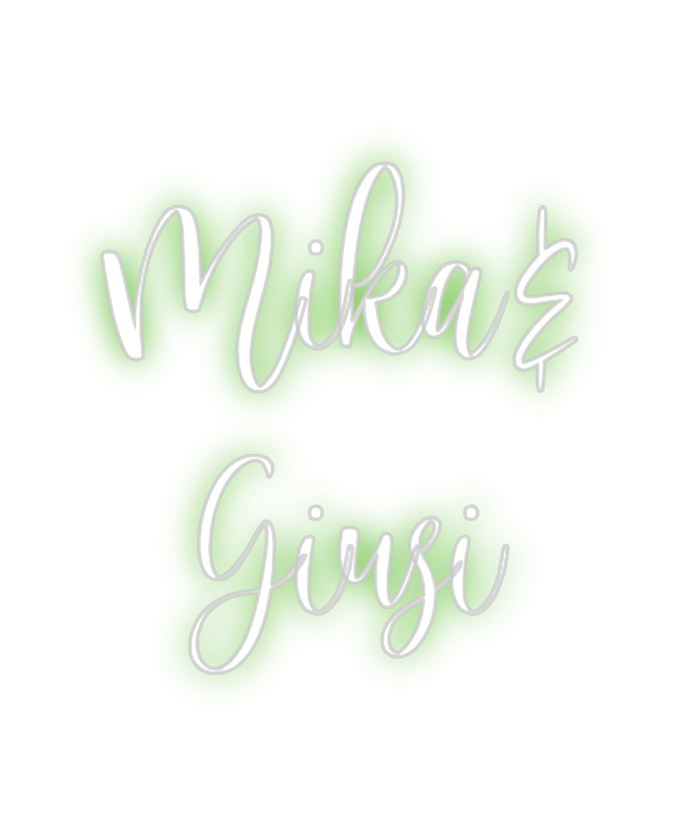 Custom Neon Sign Online Editor Mika&
Giusi