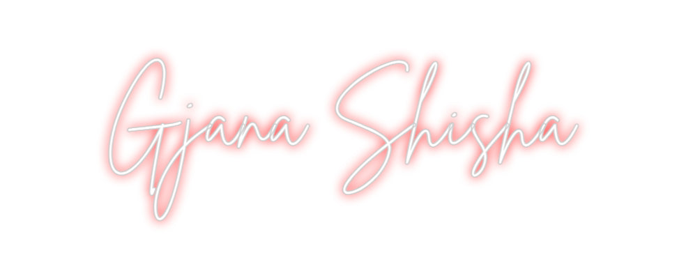 Custom Neon Sign Online Editor Gjana Shisha