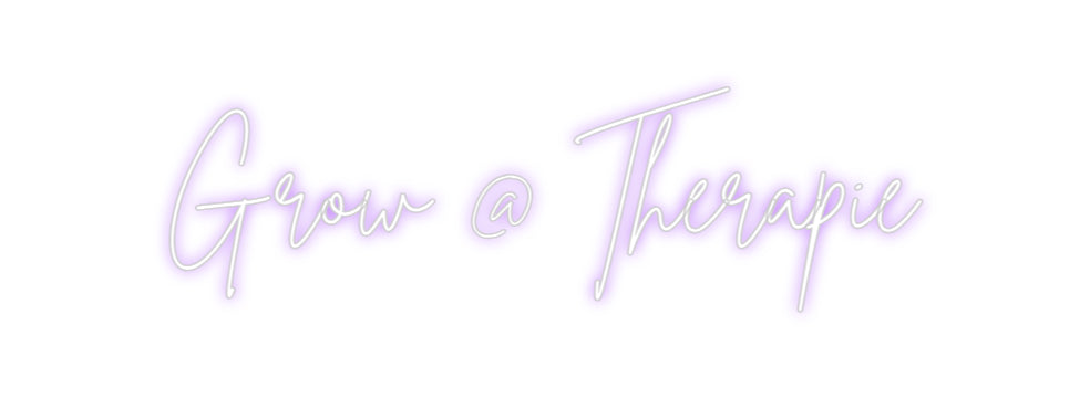 Custom Neon Sign Online Editor Grow @ Thérapie