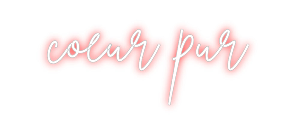 Custom Neon Sign Online Editor coeur pur