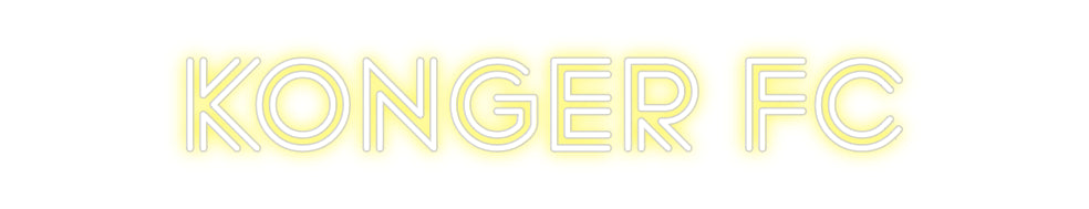 Custom Neon Sign Online Editor KONGER FC