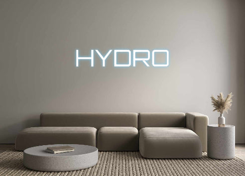Custom Neon Sign Online Editor HYDRO