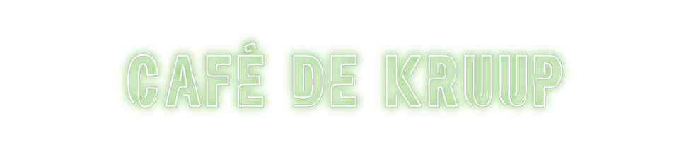 Custom Neon Sign Online Editor Café de Kruup