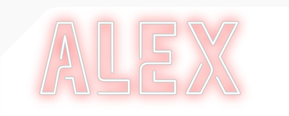 Custom Neon Sign Online Editor Alex