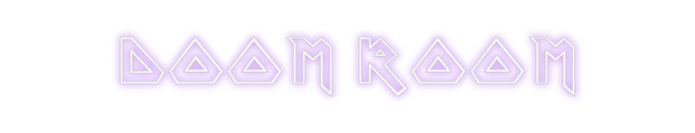 Custom Neon Sign Online Editor Doom Room