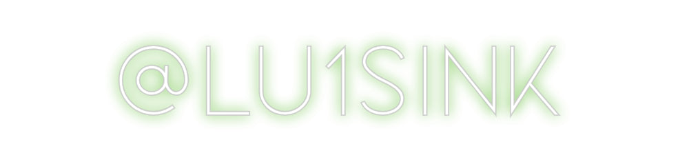 Custom Neon Sign Online Editor @lu1sink