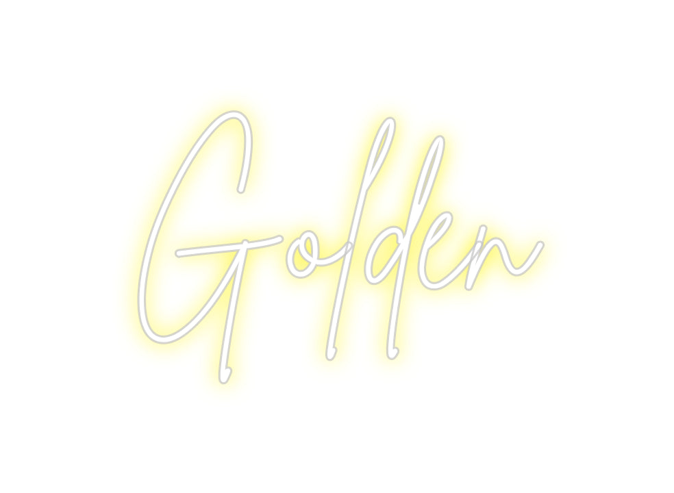 Custom Neon Sign Online Editor Golden