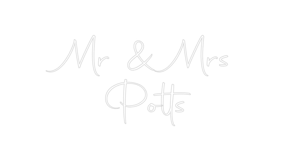 Custom Neon Sign Online Editor Mr & Mrs
Po...