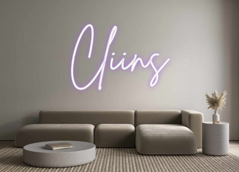 Custom Neon Sign Online Editor Cliins
