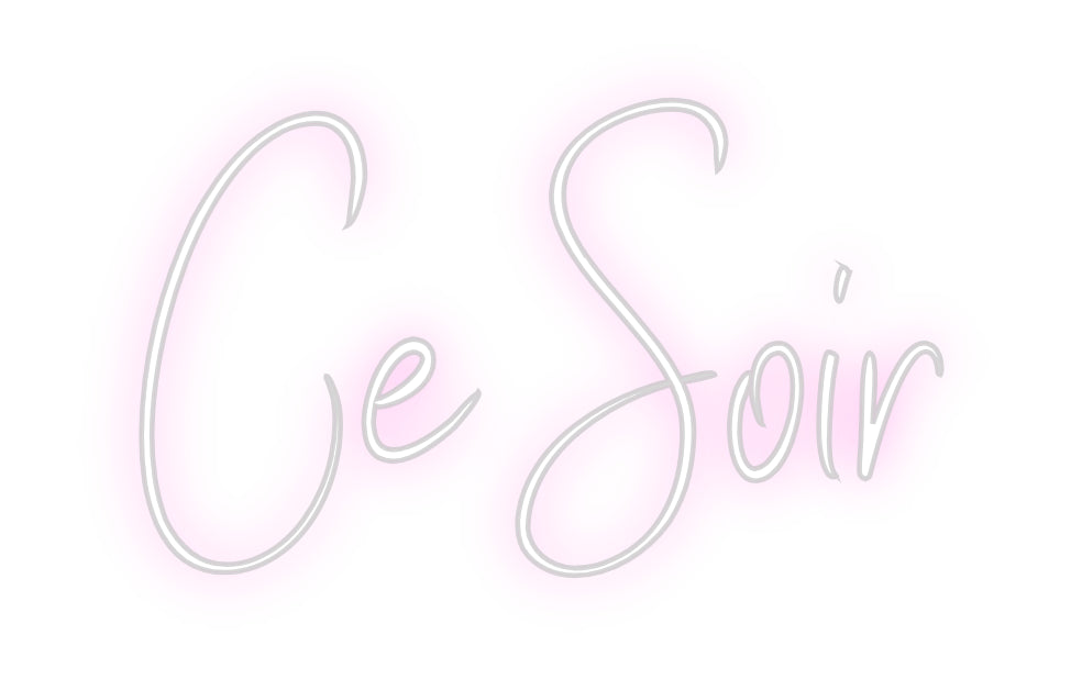 Custom Neon Sign Online Editor Ce Soir