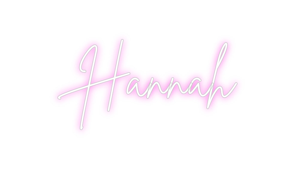 Custom Neon Sign Online Editor Hannah