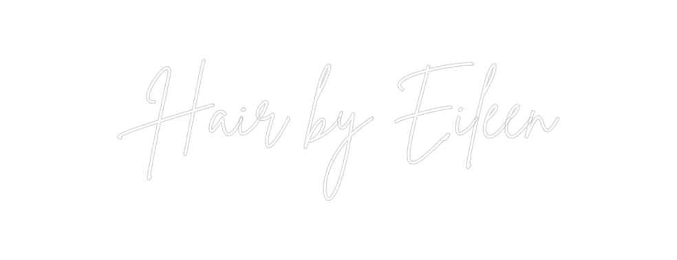 Custom Neon Sign Online Editor Hair by Eileen