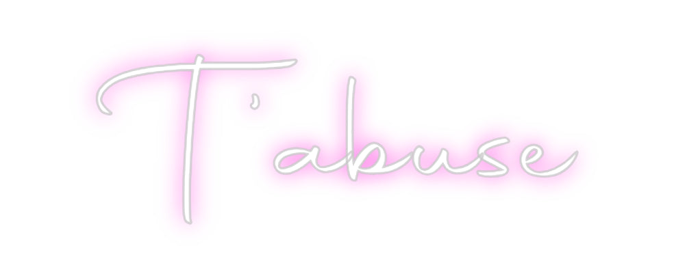 Custom Neon Sign Online Editor T'abuse