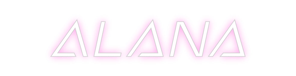 Custom Neon Sign Online Editor Alana