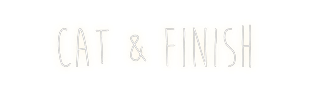 Custom Neon Sign Online Editor Cat & Finish