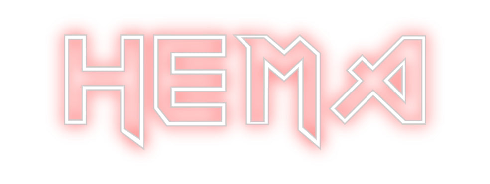 Custom Back Lit Neon Sign Online Editor HEMA