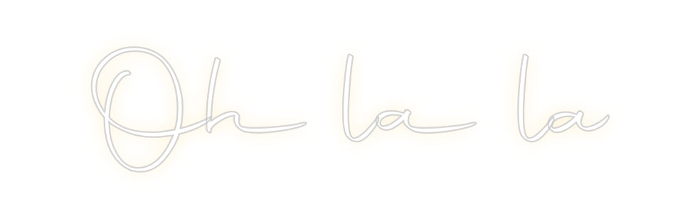 Custom Neon Sign Online Editor Oh la la