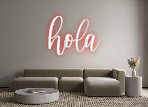 Custom Neon Sign Online Editor hola