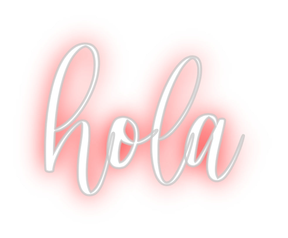 Custom Neon Sign Online Editor hola