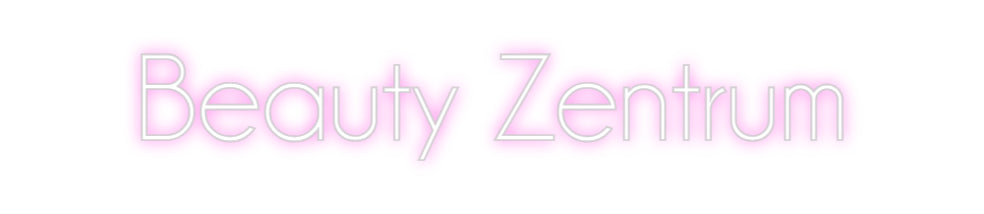Custom Neon Sign Online Editor Beauty Zentrum