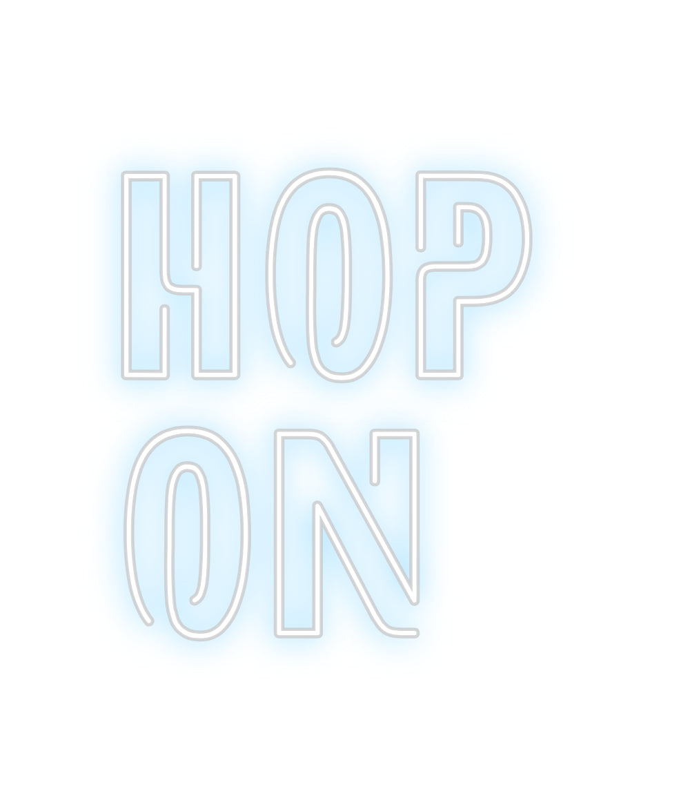 Custom Neon Sign Online Editor hop
on
