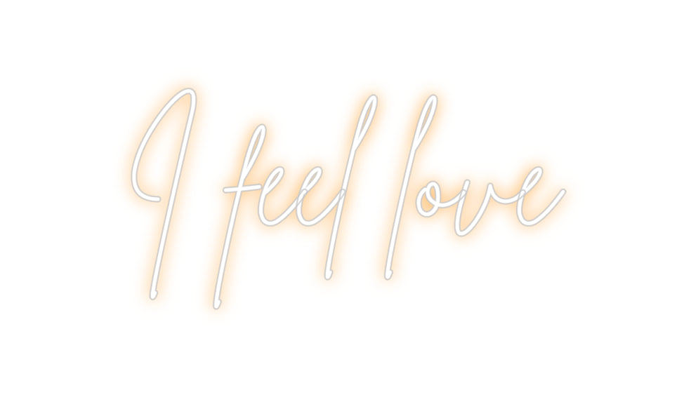 Custom Neon Sign Online Editor I feel love
