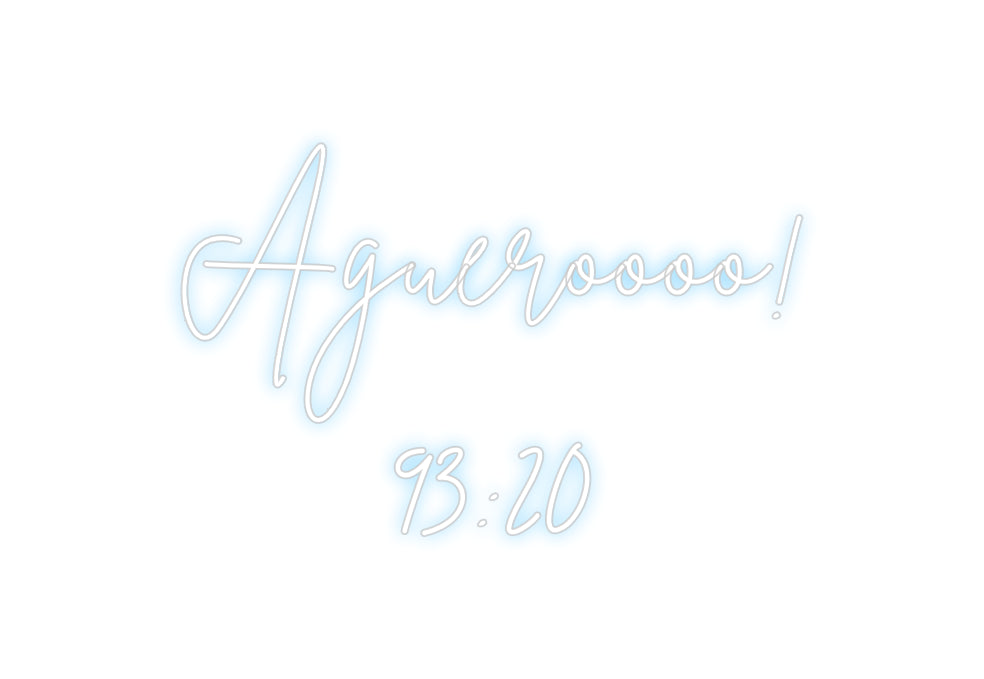 Custom Neon Sign Online Editor Agueroooo!
9...