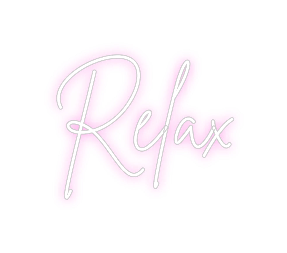 Custom Neon Sign Online Editor Relax
