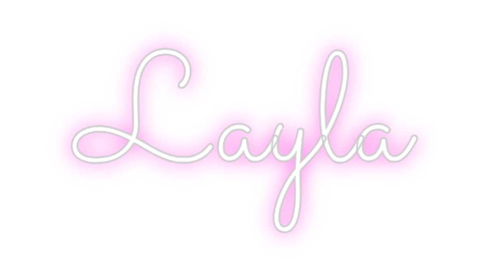 Custom Neon Sign Online Editor Layla