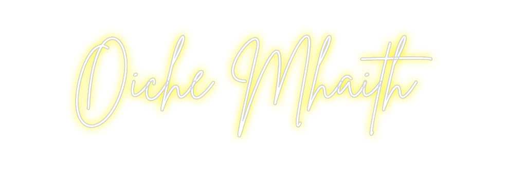 Custom Neon Sign Online Editor Oíche Mhaith