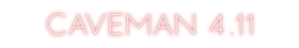 Custom Neon Sign Online Editor CAVEMAN 4.11