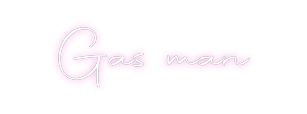 Custom Neon Sign Online Editor Gas man