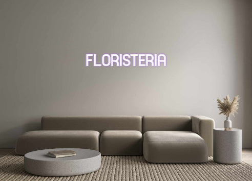 Custom Neon Sign Online Editor FLORISTERIA